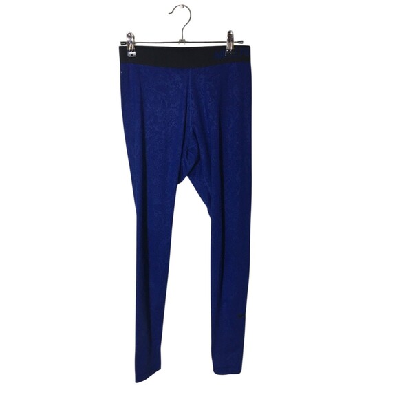 Nike Pro Leggings Women's Size Small Blue Dri-Fit Floral Running Pants - Picture 1 of 8
